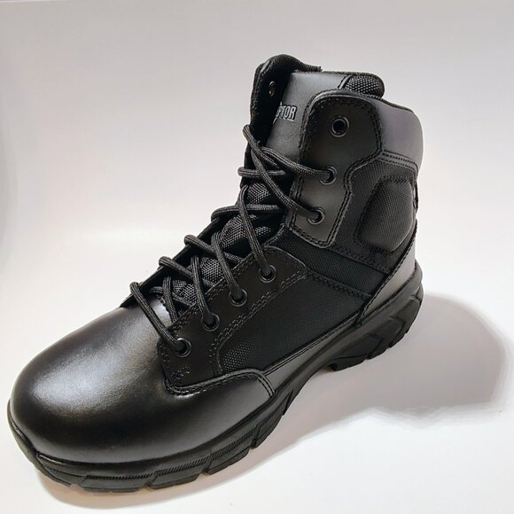 Interceptor Men's 8.5 Guard Zippered Soft Toe Tactical Black Boots NWT - Picture 9 of 16